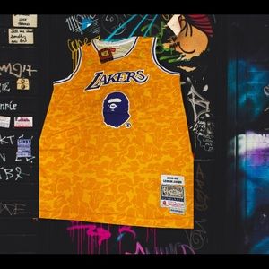 BAPE Lakers James Jersey 23